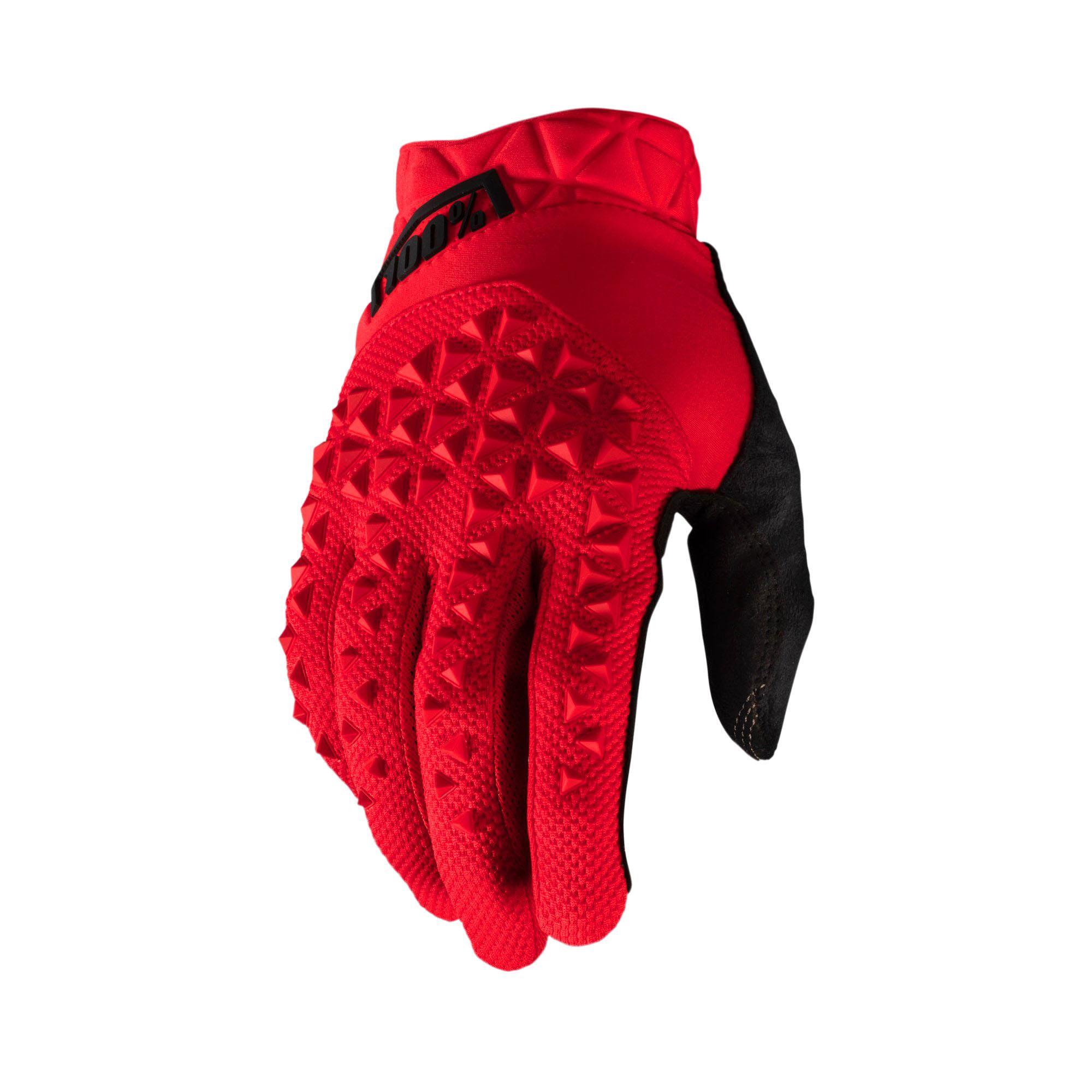 100% GEOMATIC Glove Red -  Bike MTB Cycling