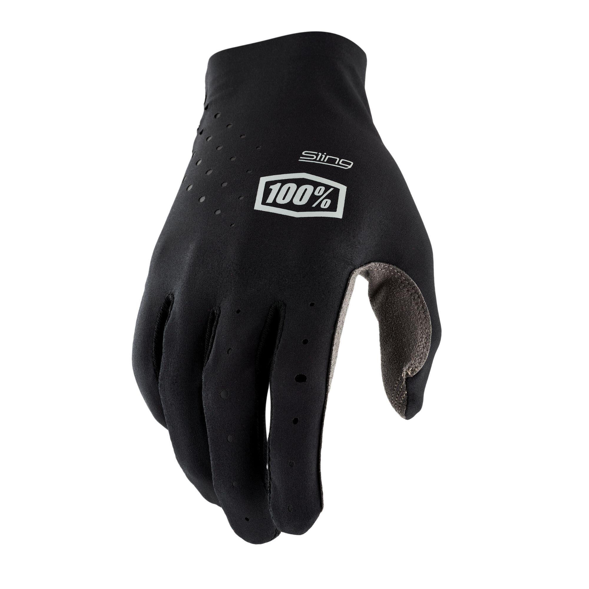100% SLING MX Gloves Black -  Bike MTB Cycling