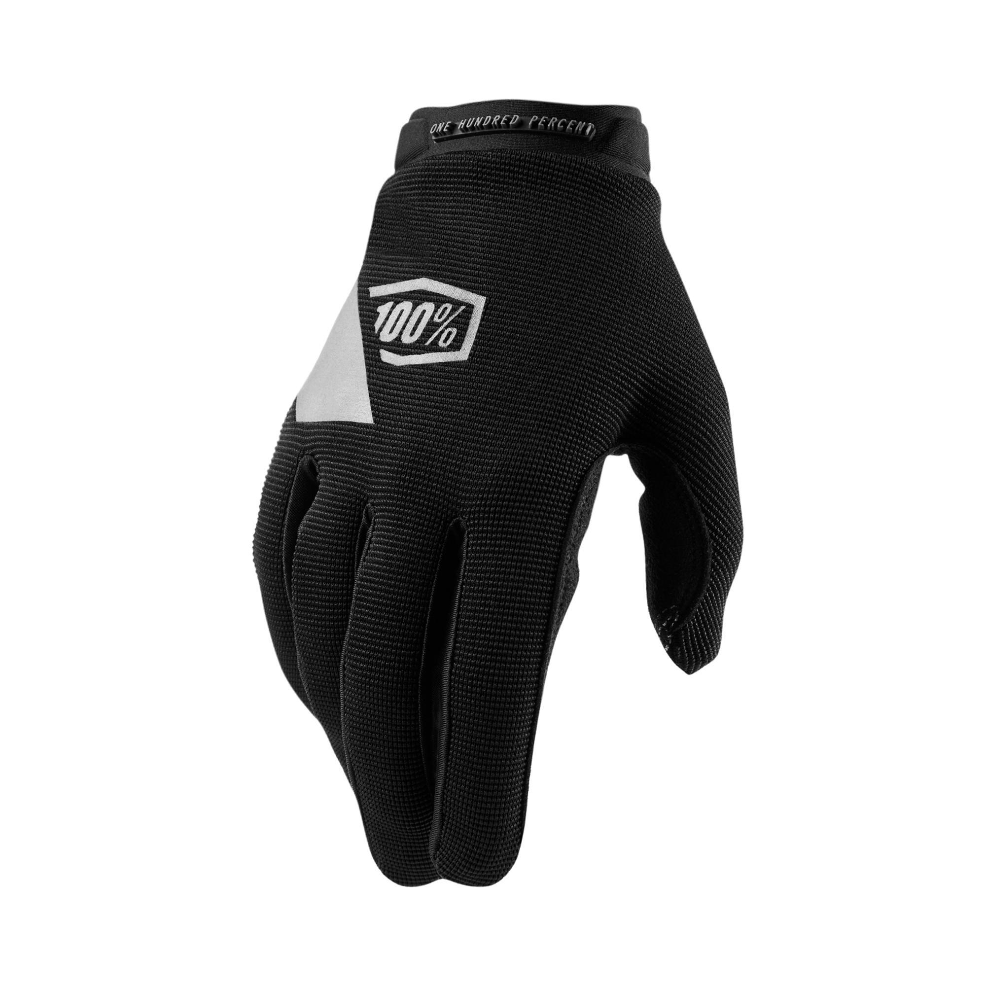 100% RIDECAMP Womens Gloves Black/Charcoal - Bike MTB Cycling