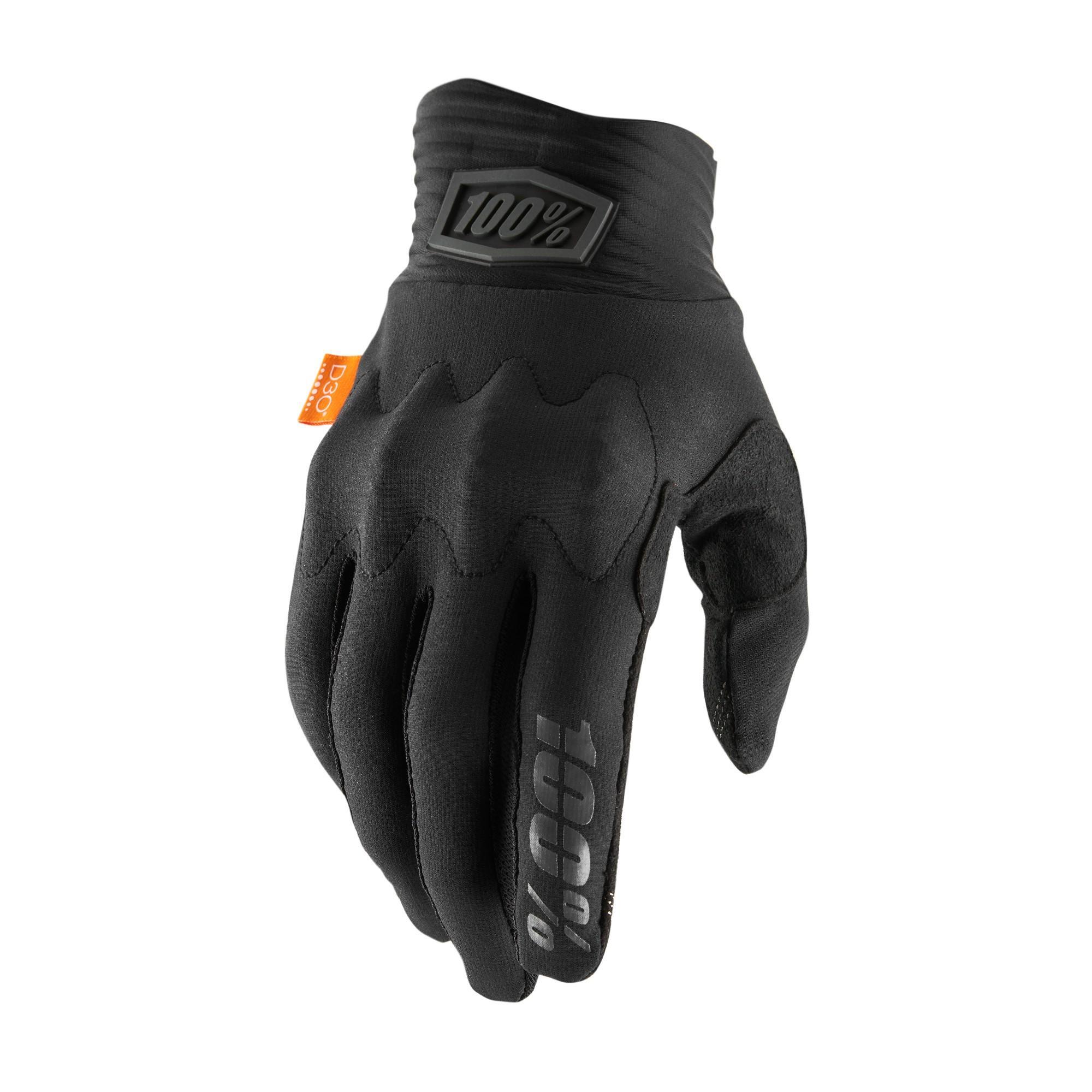 100% COGNITO D3O Gloves Black -  Bike MTB Cycling