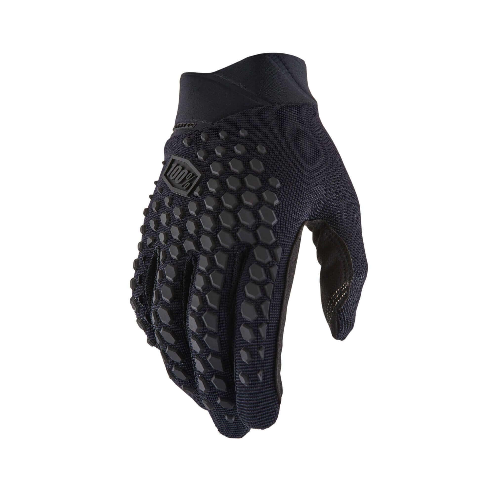 100% GEOMATIC Gloves Black/Charcoal - Bike MTB Cycling