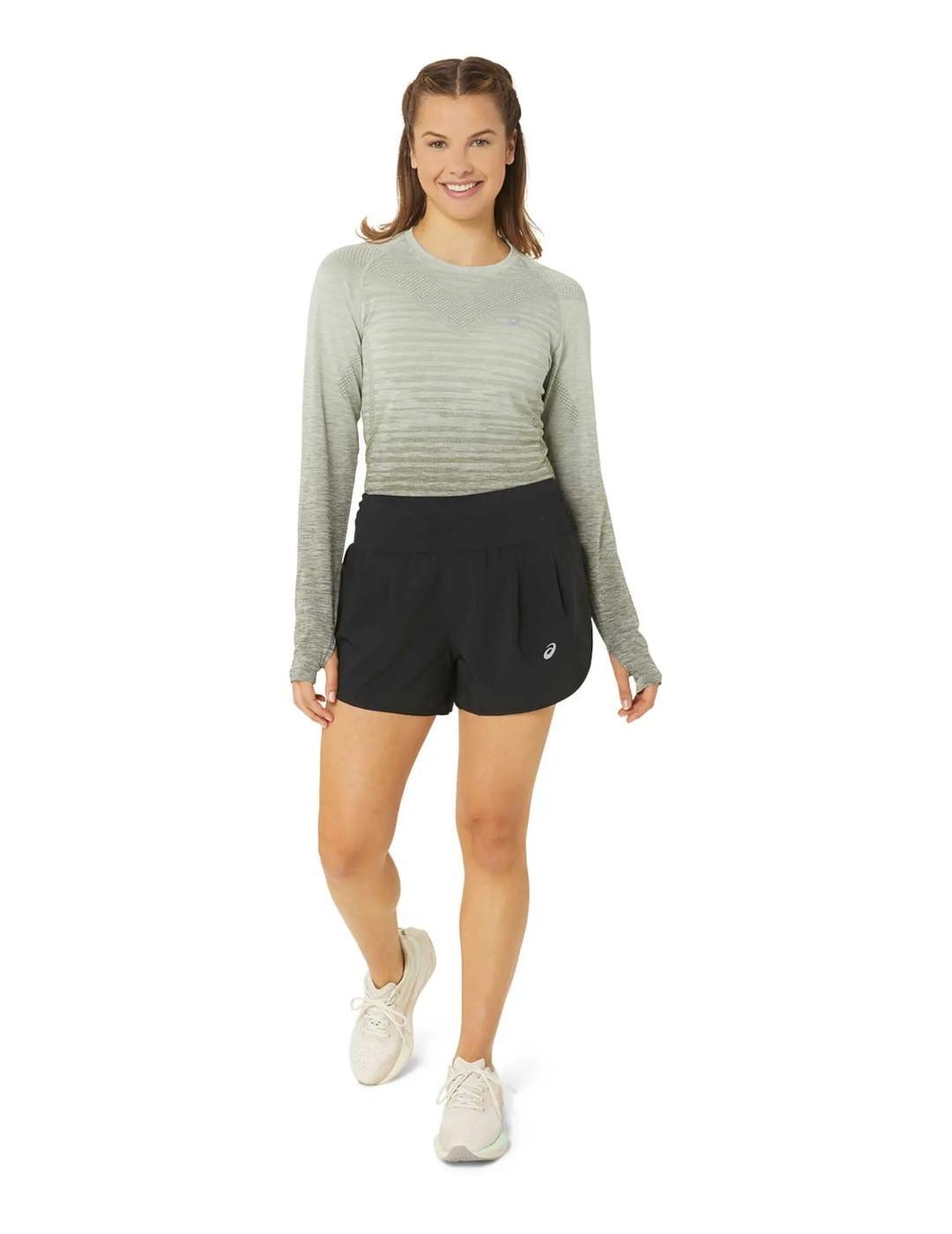 Shorts da donna Asics Road 3.5 in nero. 4/5