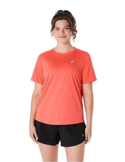 T Shirts Hemden Damen - ASICS Core SS Top - Coral Reef