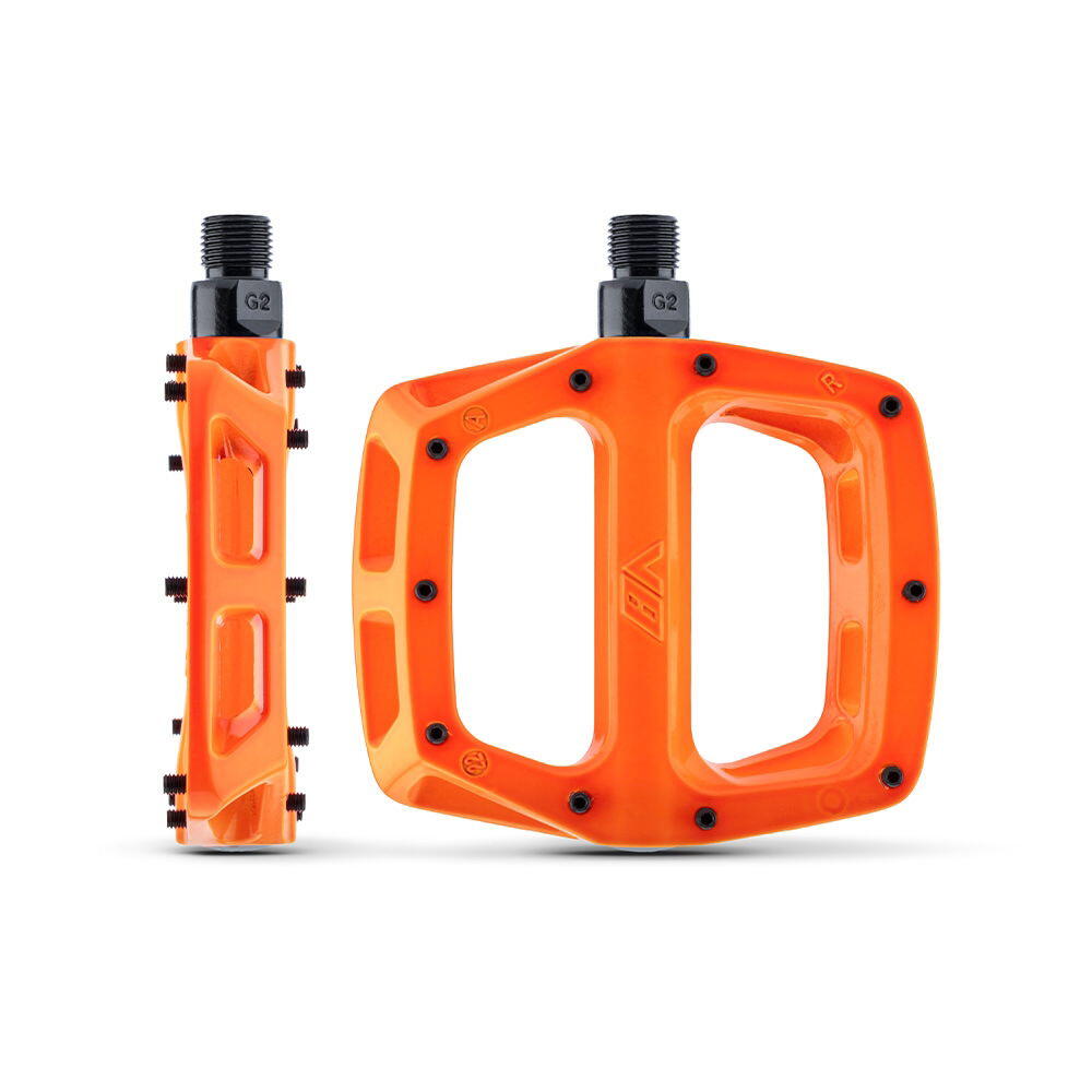 DMR Pair of Flat Pedals V8 Orange