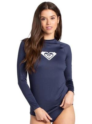 Langärmliger rashguard mit upf 50 whole hearted blau dames