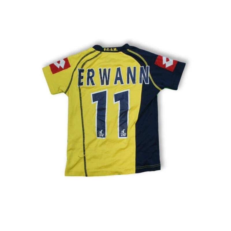 Reconditionné - Maillot foot rétro  enfant  Sochaux #11 ERWANN 2005-2006 - État
