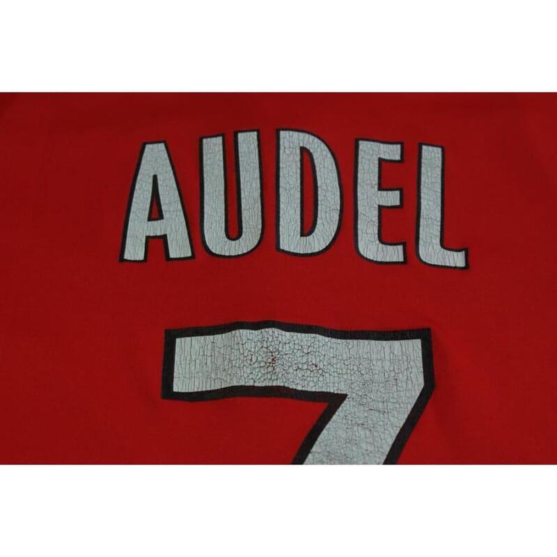 Reconditionné - Maillot Valenciennes  vintage  #7 AUDEL 2007-2008 - État Correct