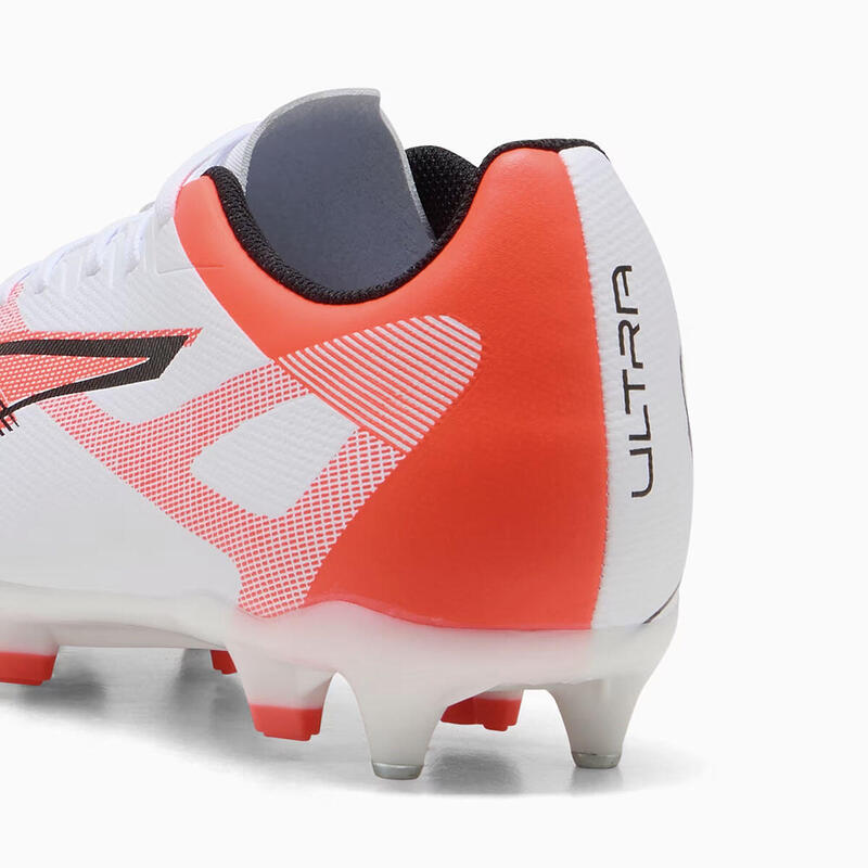 Ghete de fotbal Puma Ultra 5 Play MxSG albe și portocalii