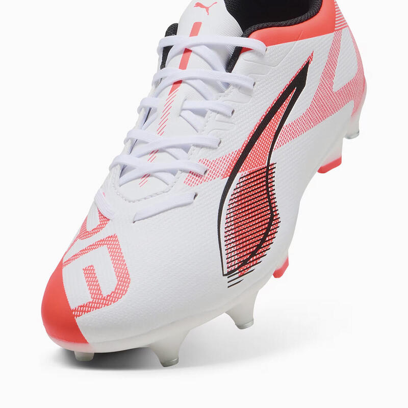 Ghete de fotbal Puma Ultra 5 Play MxSG albe și portocalii