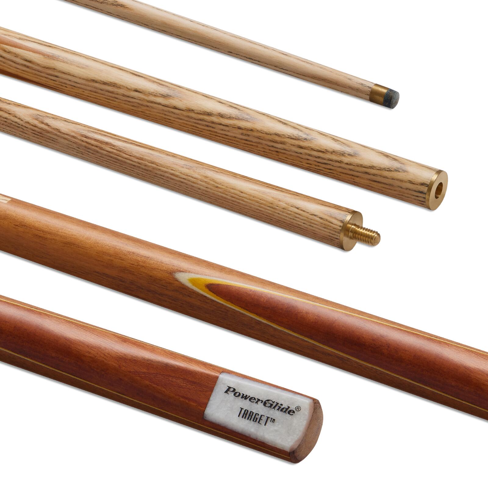 POWERGLIDE PowerGlide Target 2 Piece Snooker Cue Ash Wood Shaft