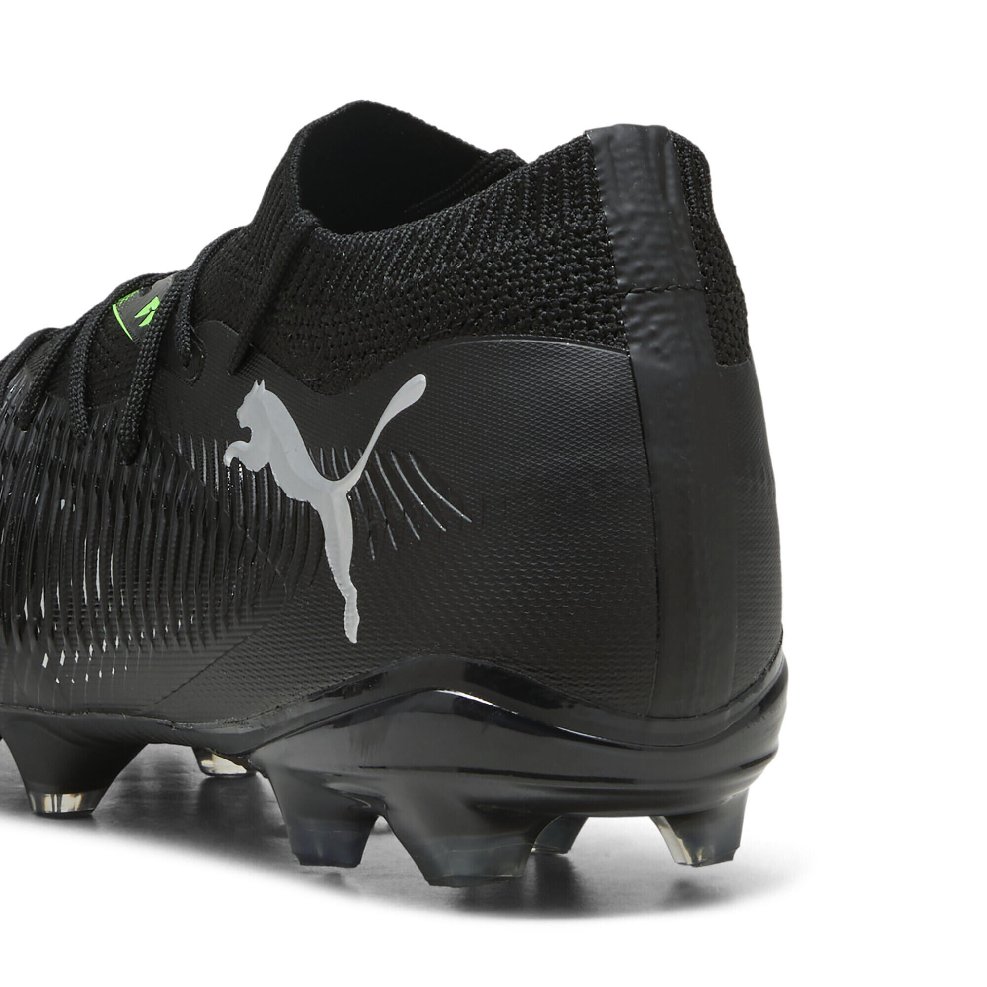 FUTURE 8 MATCH FG/AG voetbalschoenen PUMA Black Cool Light Gray Fluo Green 4/7