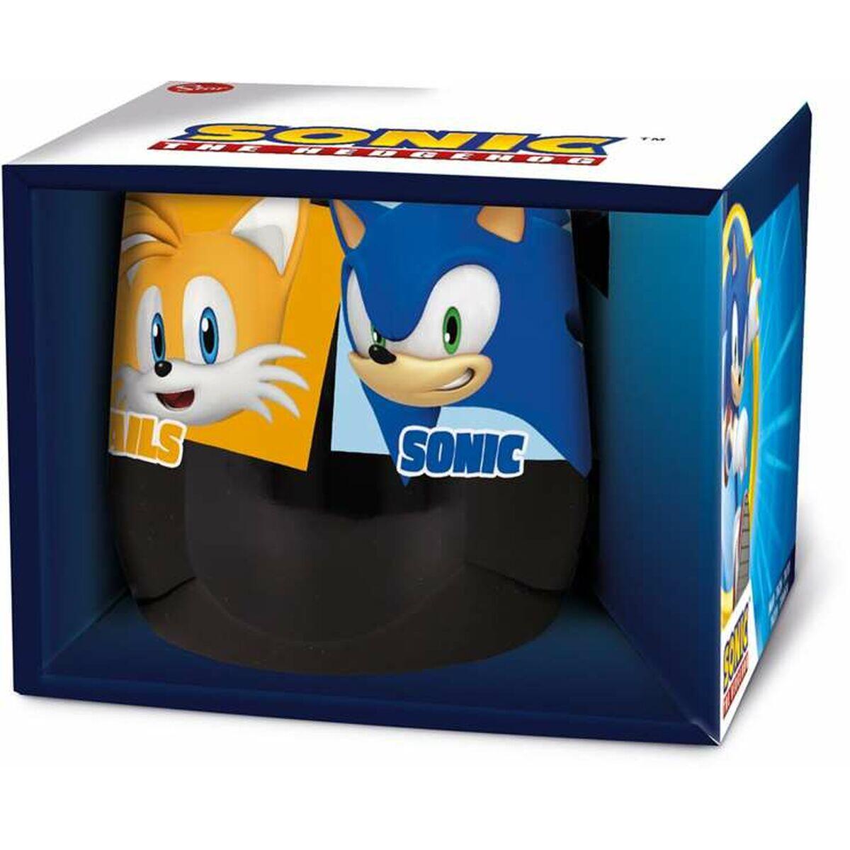 Sonic The Hedgehog Chávena Com Caixa Sonic Cerâmica Multicolorido da Decathlon