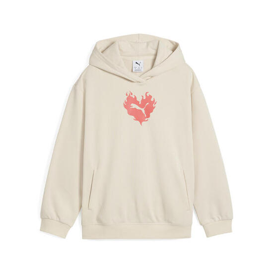Hoodie Flaming Love Enfant et Adolescent PUMA Alpine Snow White