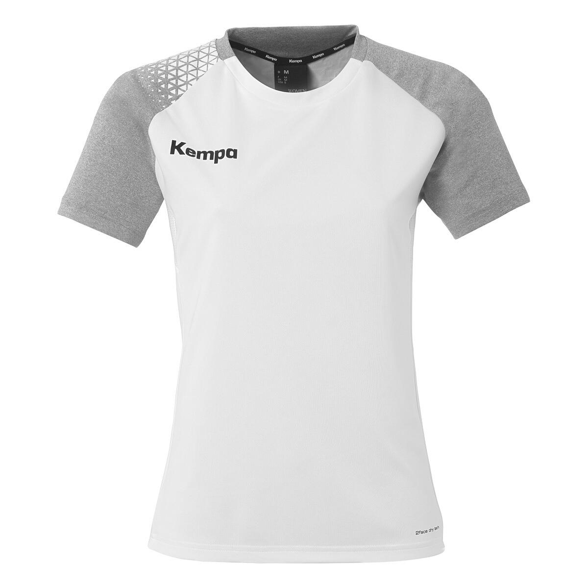 Kempa - Shirt Ambition 28 Women Kempa - T-shirt Manches Courtes - Blanc|gris - M. - Decathlon
