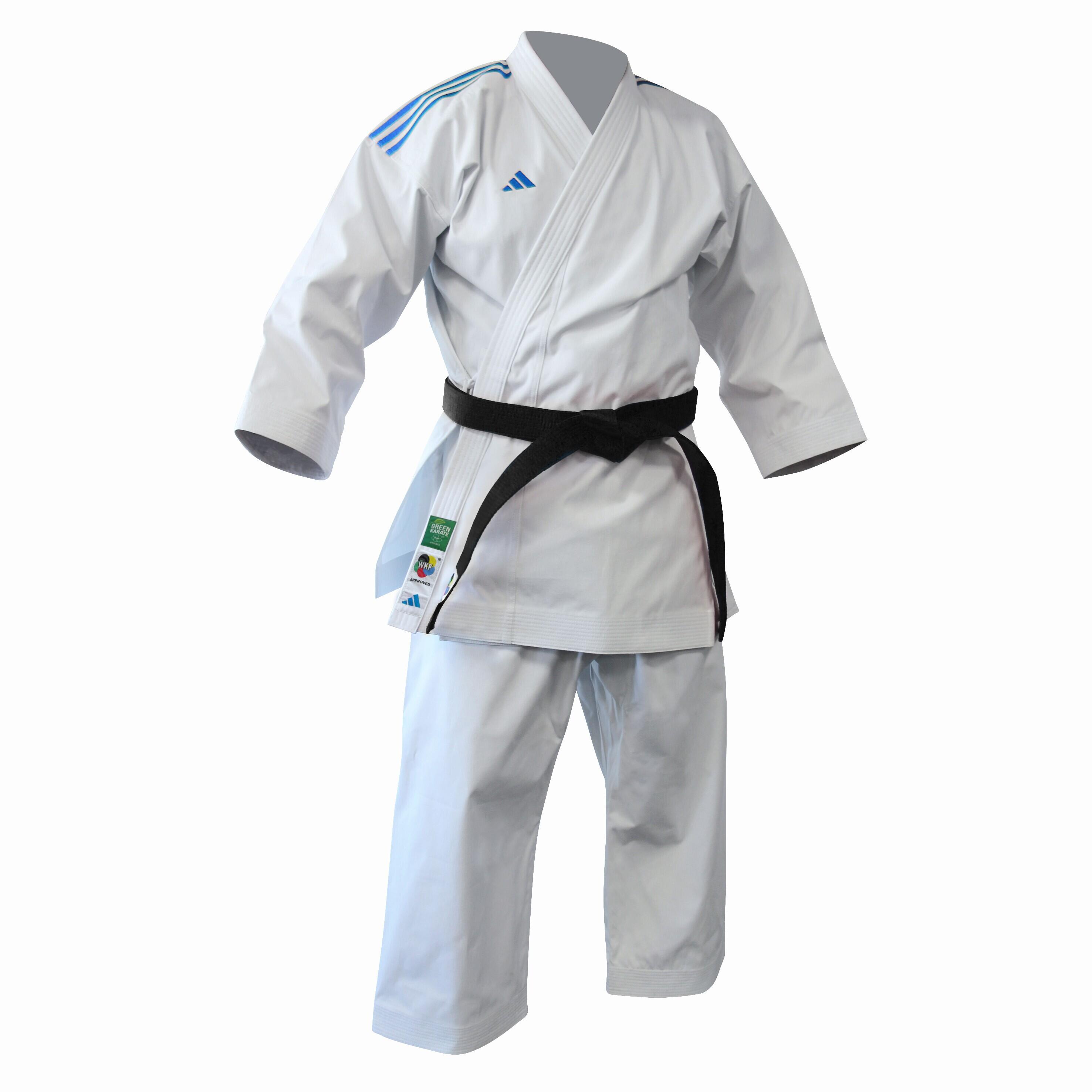 Adidas - Karategi Adidas Kata Shori - Kimono - Blanc|bleu - 165 Cm - Decathlon