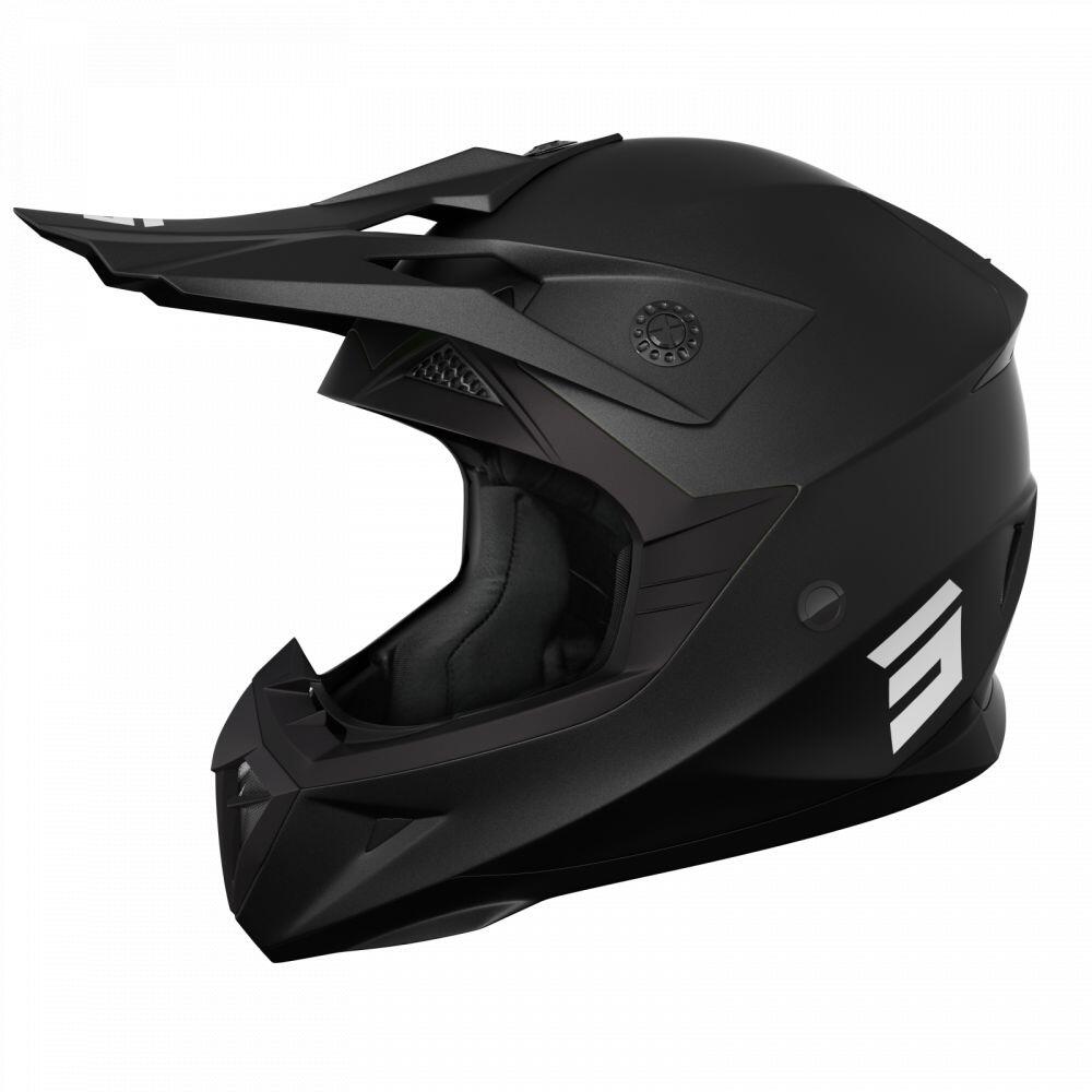 SHOT RACE GEAR Volledige MTB/BMX Helm Shot Pulse Solid Zwart 2.0 Volwassene