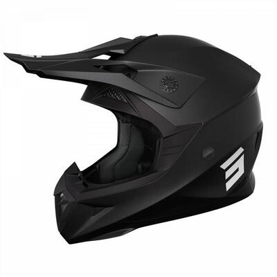 Casco Integrale MTB/BMX Shot Pulse Solid Nero 2.0 Bambino
