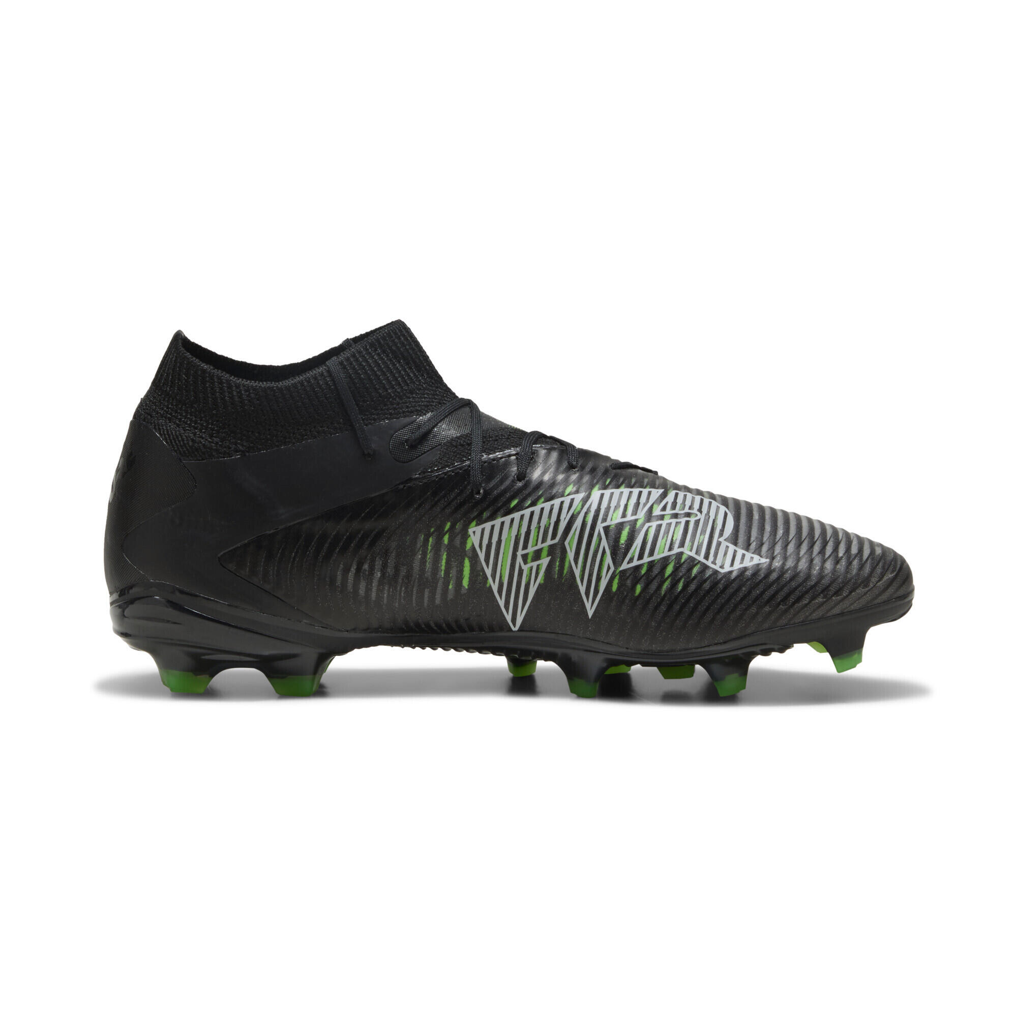 FUTURE 8 PRO FG/AG voetbalschoenen PUMA Black Cool Light Gray Fluo Green 7/7