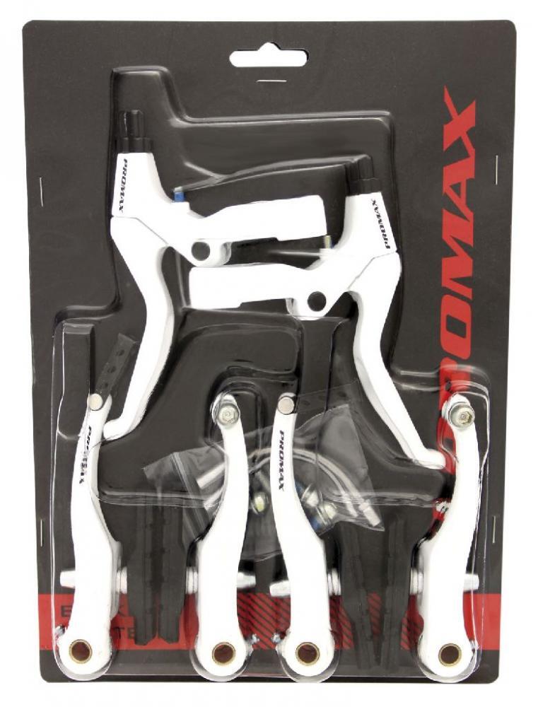 Set freni a V Promax bianco con leve 2/3