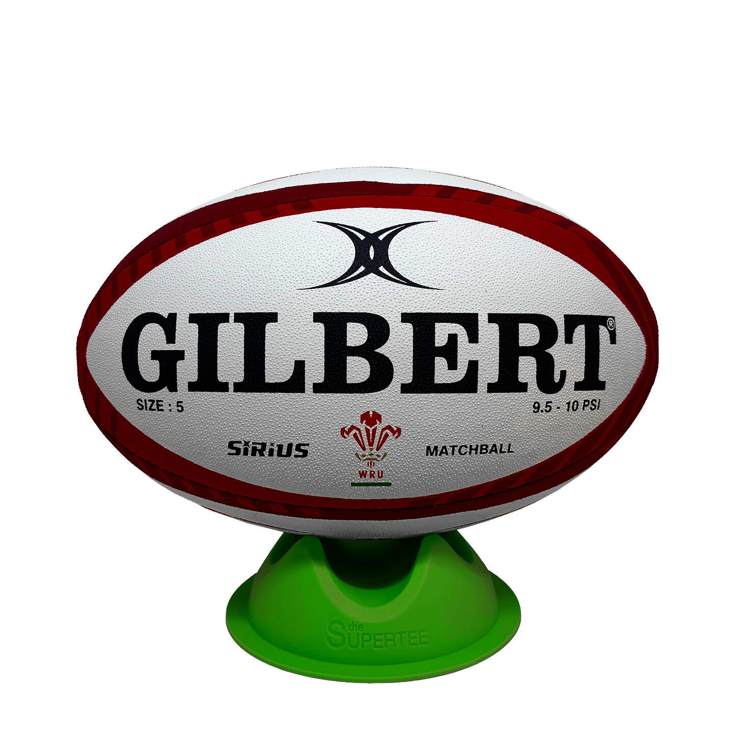 Gilbert Wales WRU Sirius Match Rugby Ball 1/5