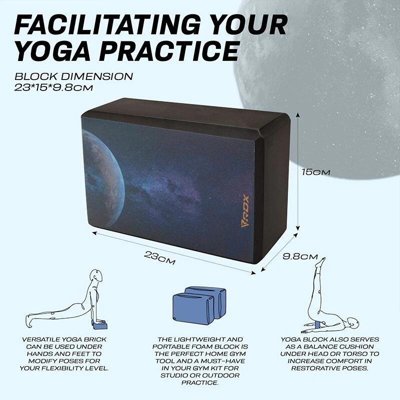Bloc yoga RDX D8 din spumă EVA de înaltă densitate, antialunecare