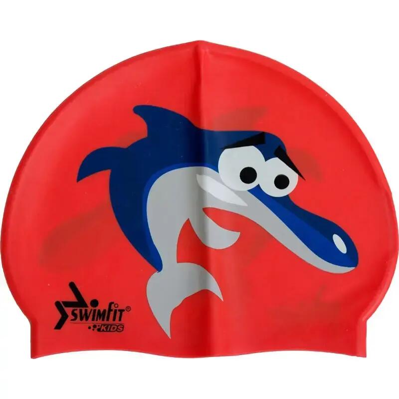 Úszósapka Swimfit delfines piros 1/1