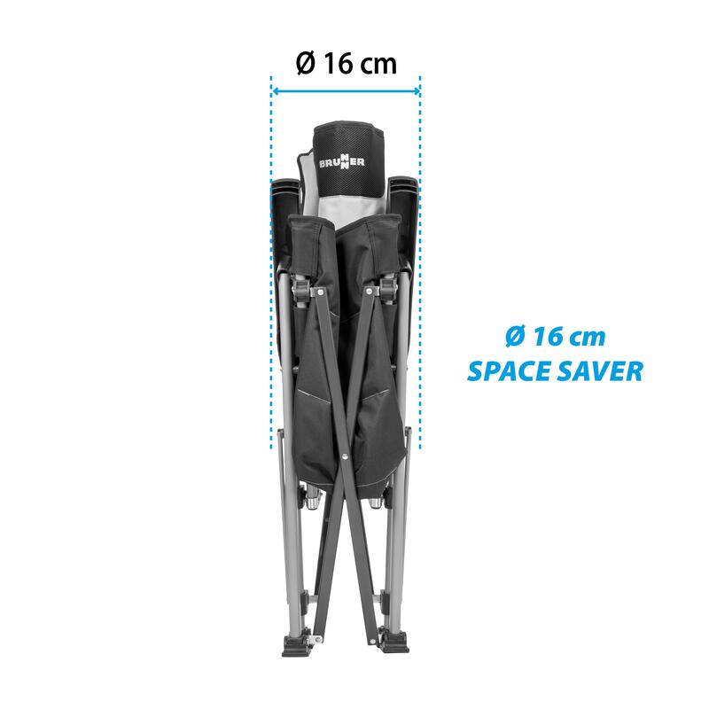 Chaise de camping à dossier haut Raptor High Back pliante réglable 120kg