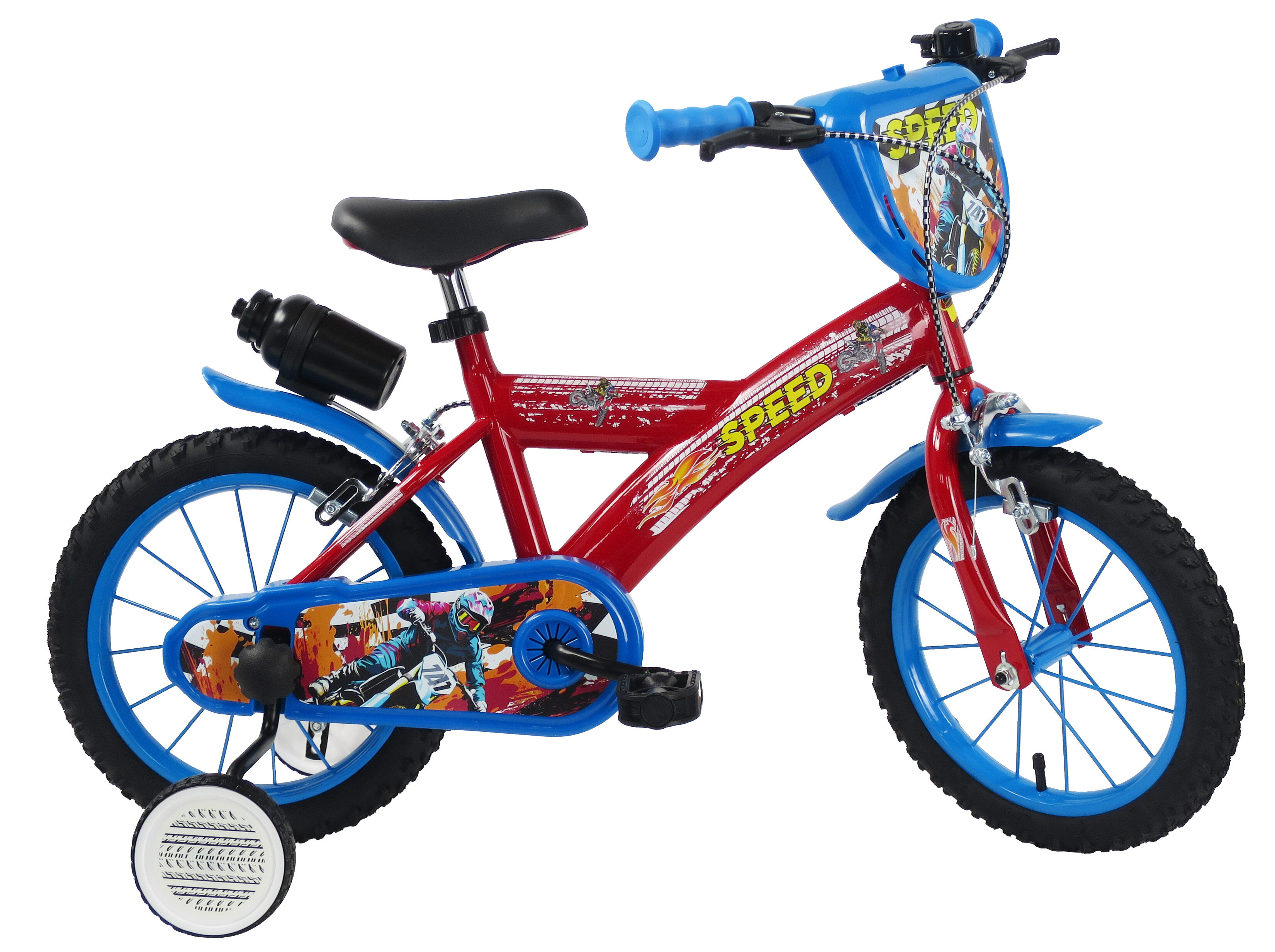 Bicicleta sch speed 14” para crianças com acessórios