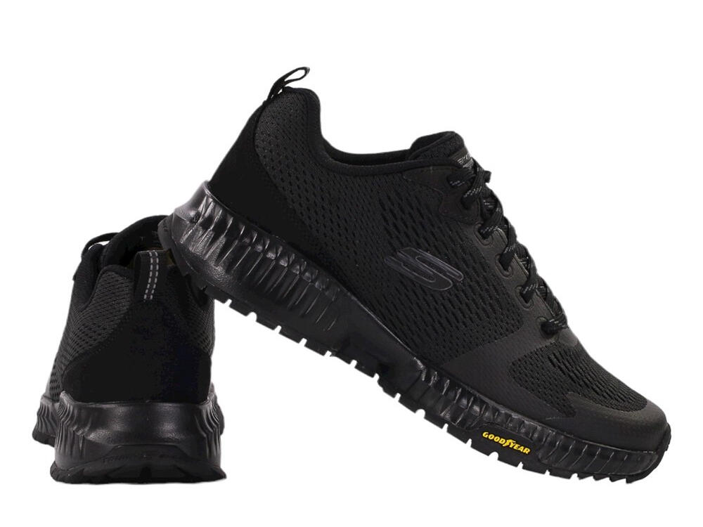Buty na co dzień na trening męskie SKECHERS STREET FLEX ELIMINATOR siateczka 3/4