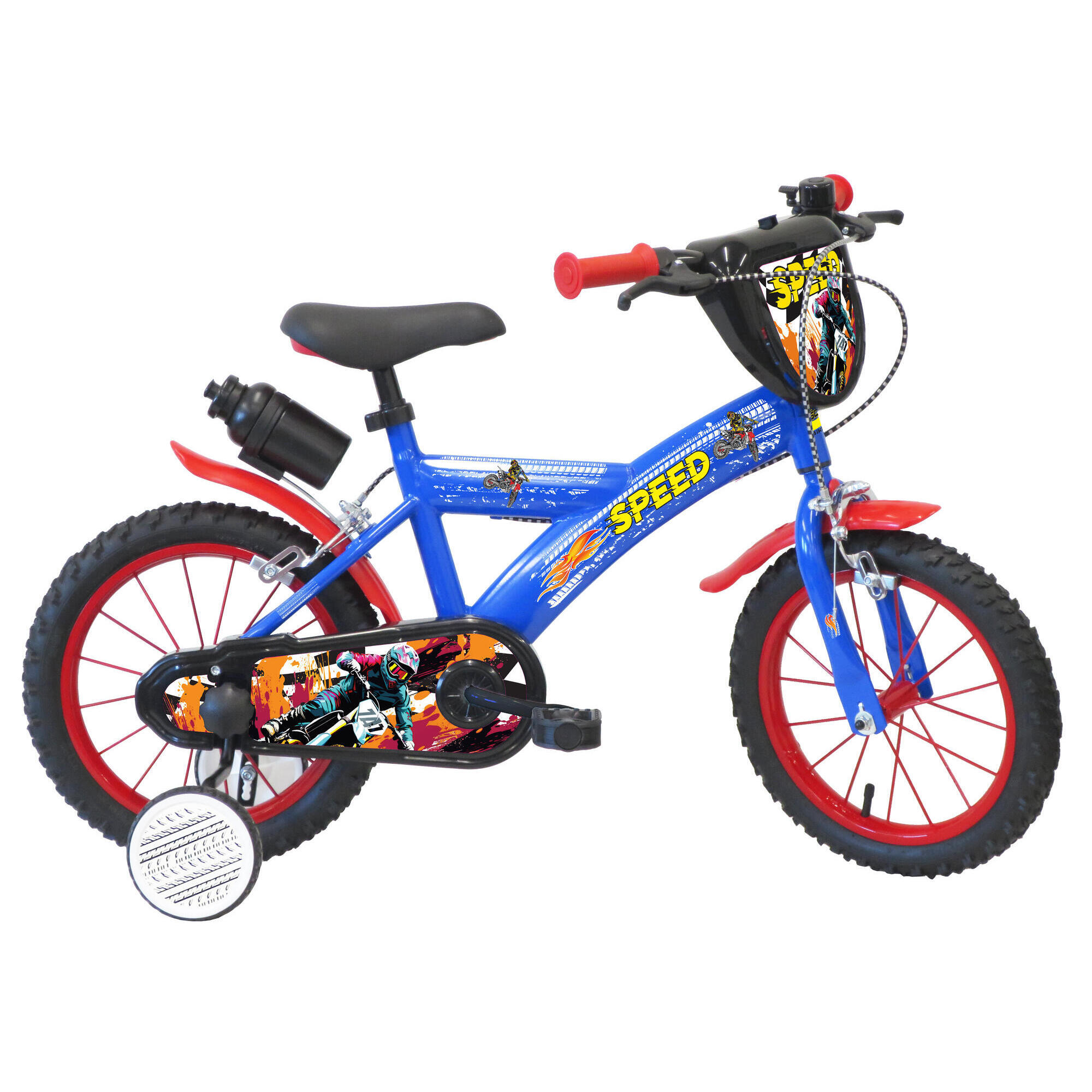 Bicicleta SCH Speed 14” para crianças com acessórios