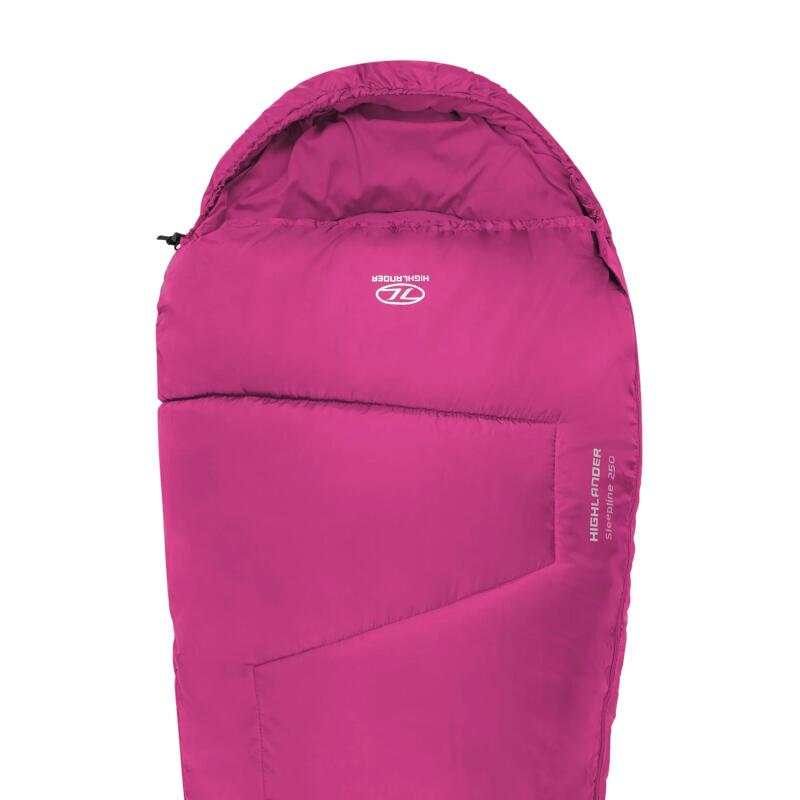 Highlander Sleepline 250 Mummy Sleeping Bag Pink 3/5