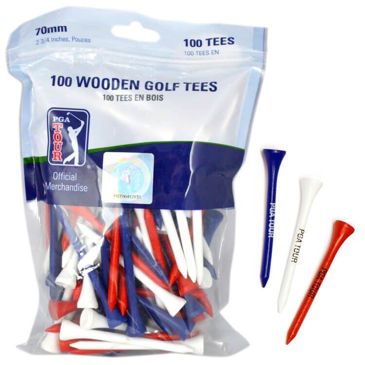 PGA TOUR 100 x 7cm Wooden Golf Tees 2/2