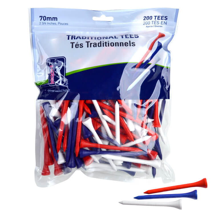 PGA TOUR 200 Wooden Golf Tees 7cm 2/2