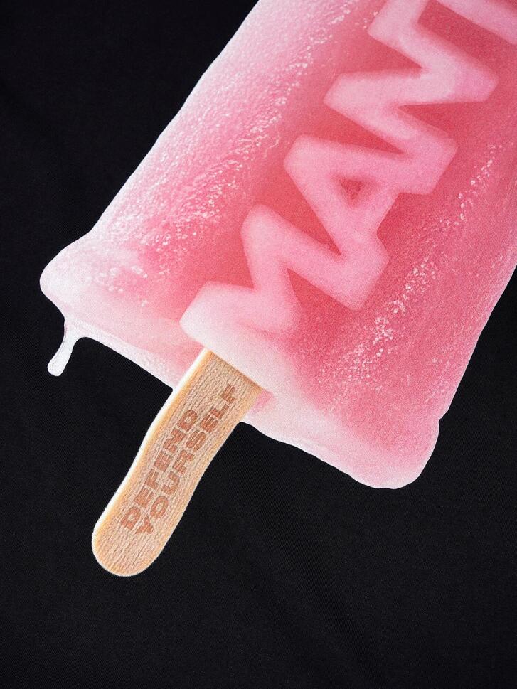Koszulka sportowa MANTO Ice cream z krótkim rękawem
