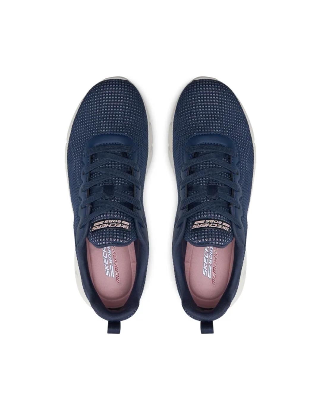 Scarpe da donna Skechers Bob flex blu 3/5