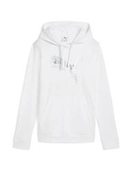 Sweat-shirts polaires pour hommes Puma Metallic Blanc