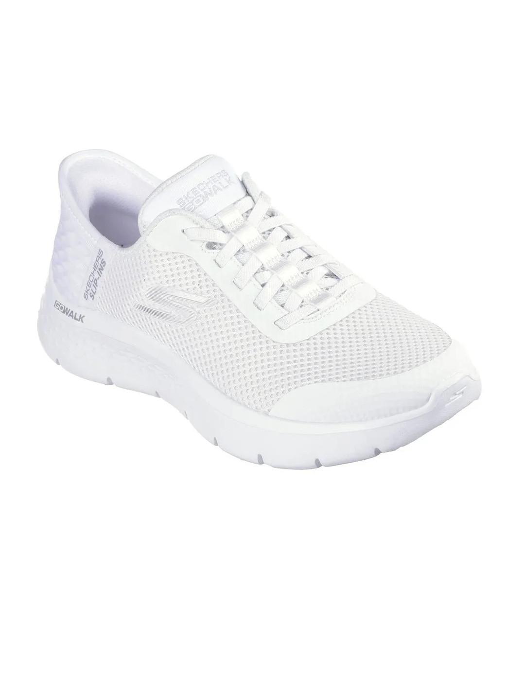 Chaussures pour femme Skechers Go walk blanc 2/5