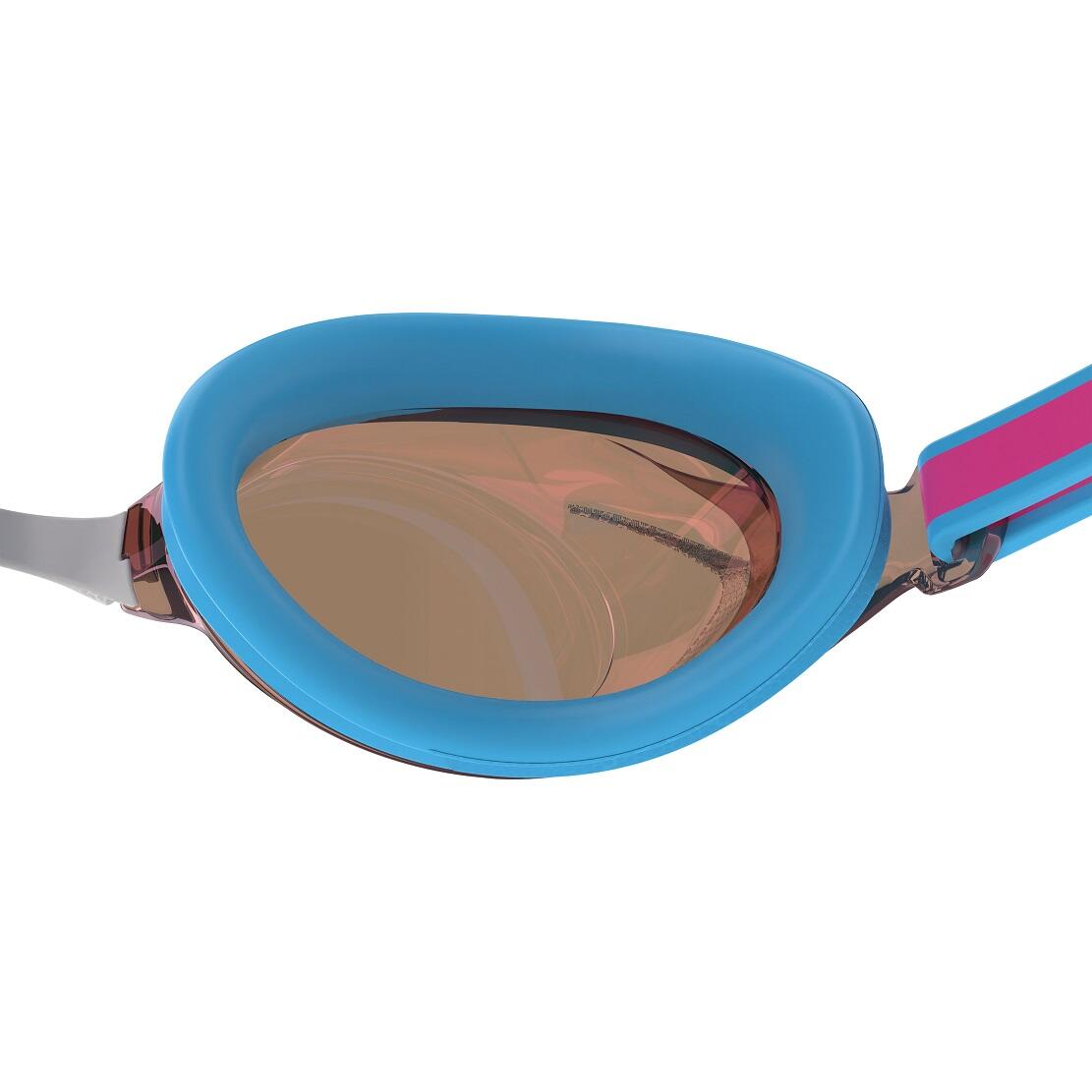 Lunettes de Piscine Speedo Junior Vanquisher 3.0 Mirror Bleu Picton/Vermillon/Mi 7/7