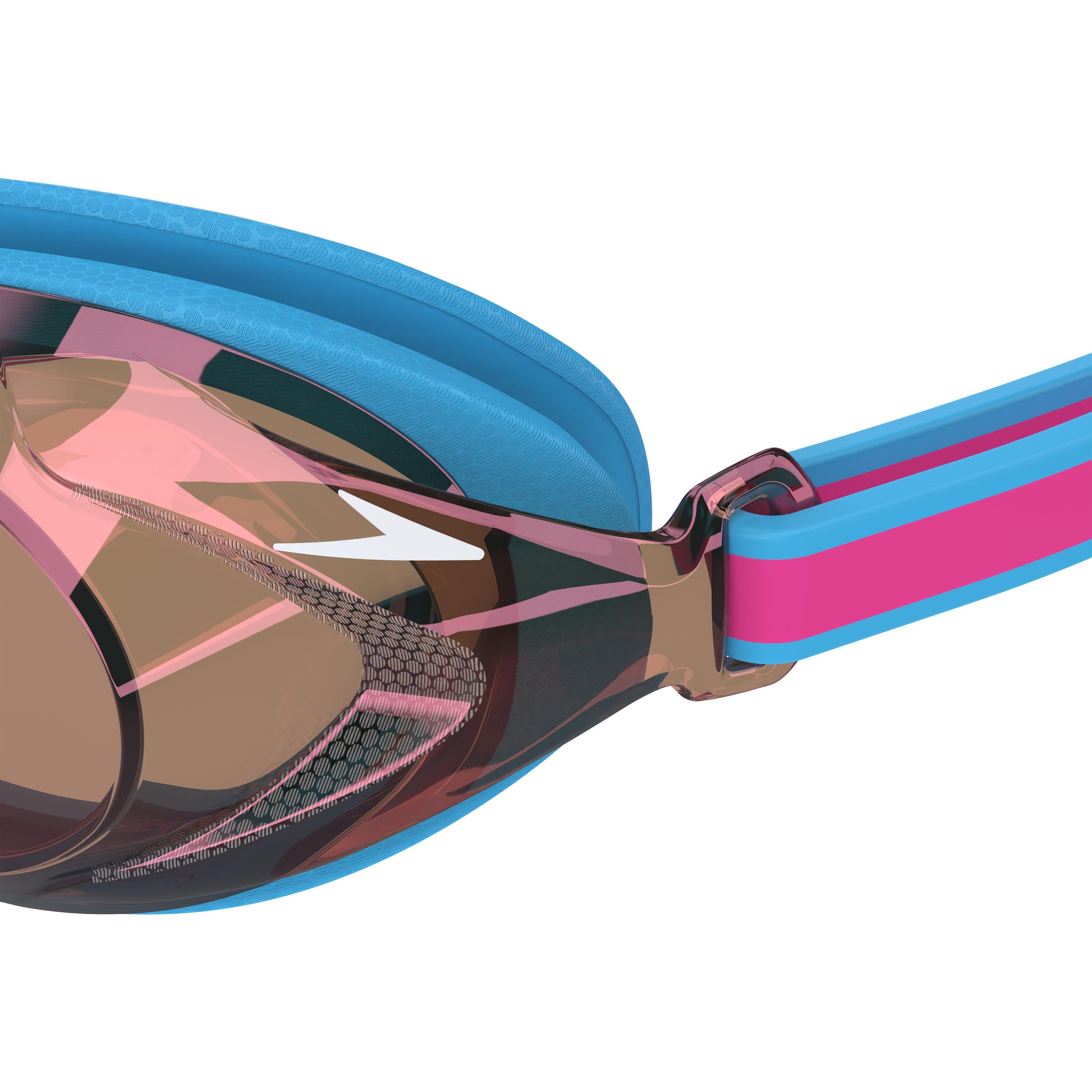 Lunettes de Piscine Speedo Junior Vanquisher 3.0 Mirror Bleu Picton/Vermillon/Mi 6/7
