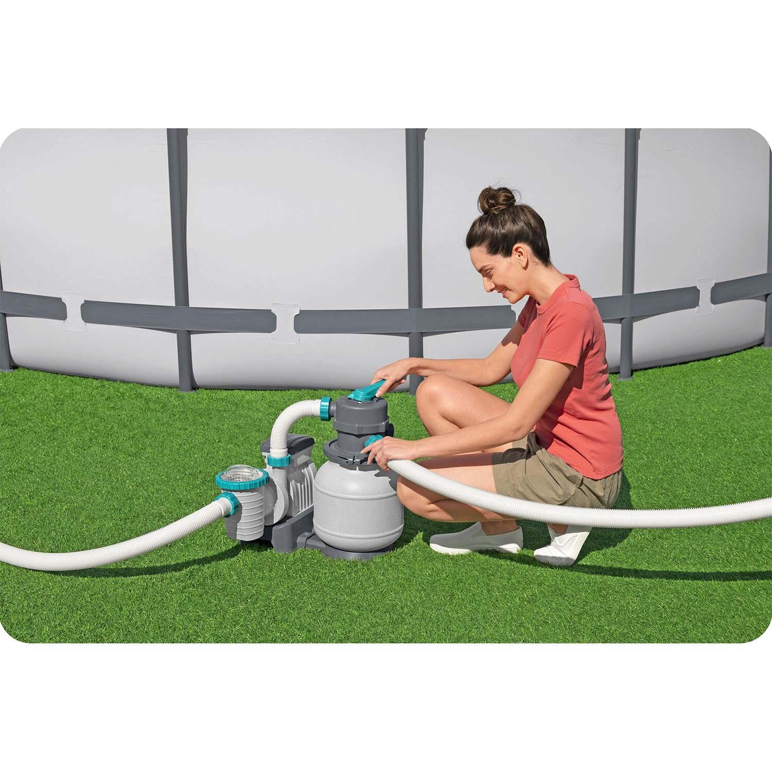 Pompa piaskowa do basenu 6056 l/h Bestway 58486 + tabletki multifunkcyjne 3/7