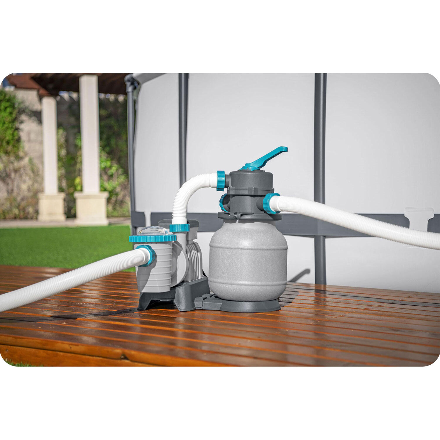 Pompa piaskowa do basenu 6056 l/h Bestway 58486 + tabletki multifunkcyjne 6/7