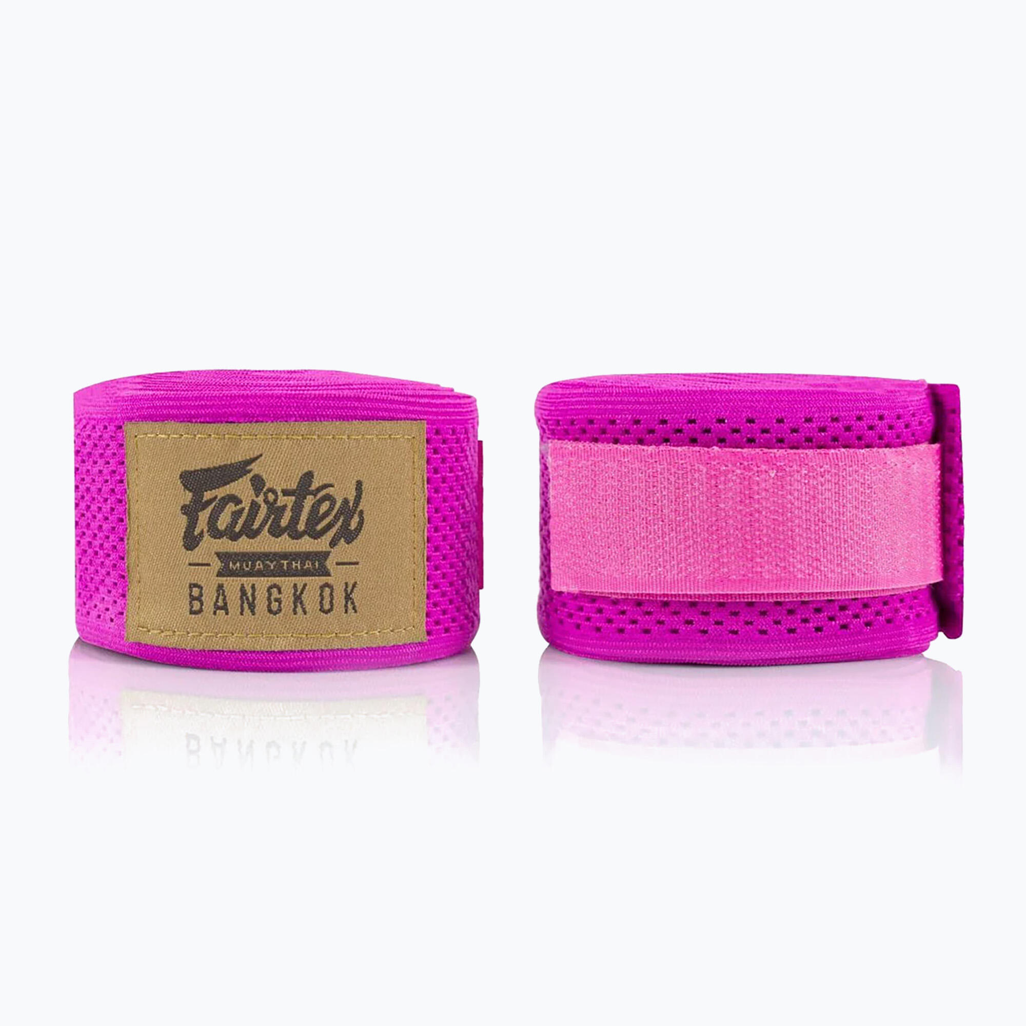 Owijki Bokserskie Fairtex - Bandaże HW4 Różowe 4,5m 4/4