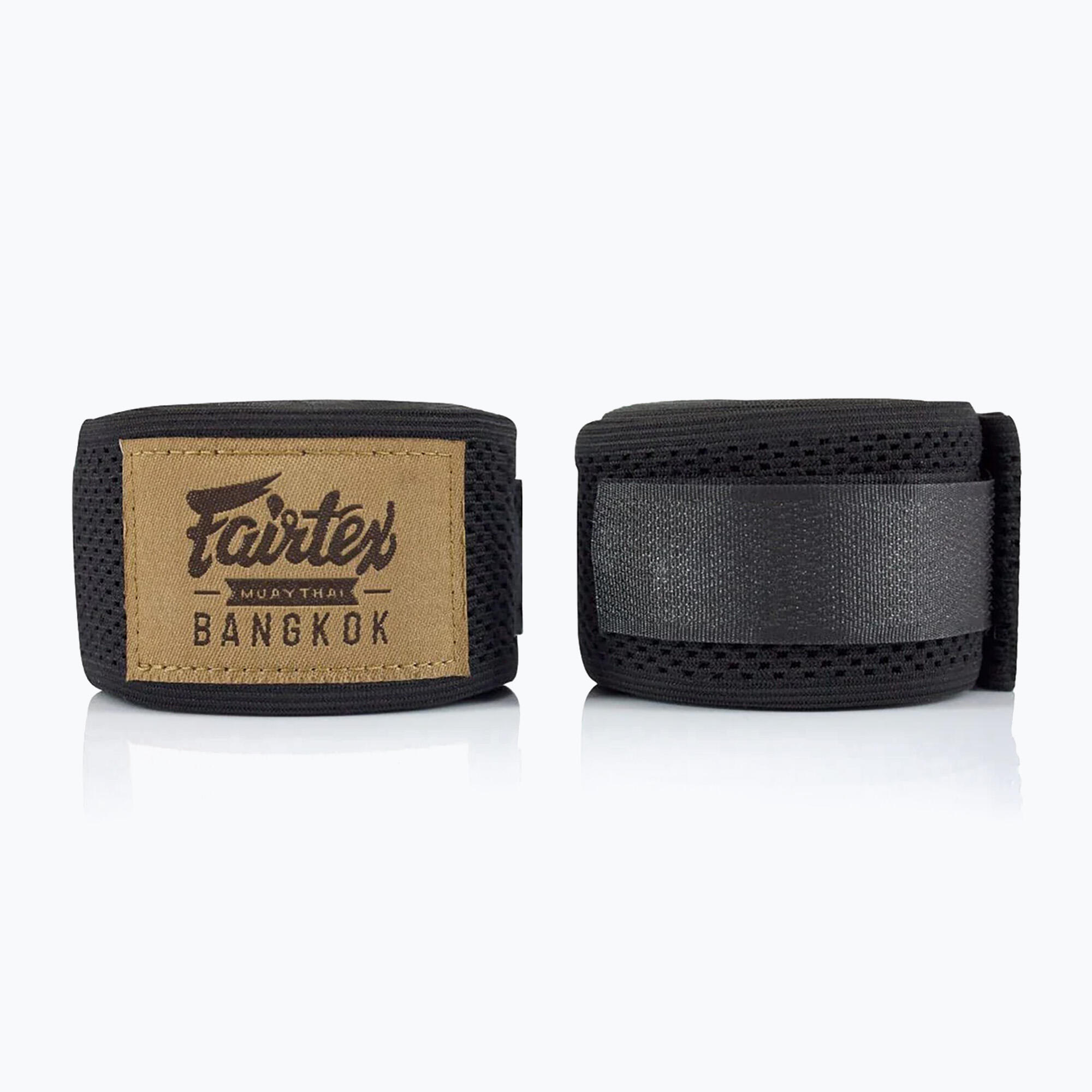 Owijki Bokserskie Fairtex - Bandaże HW4 Czarne 4,5m 3/3