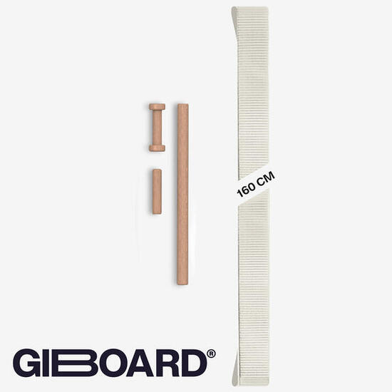 Slackline Gibbon Giboard Pure White 160 cm cinghia 5 cm