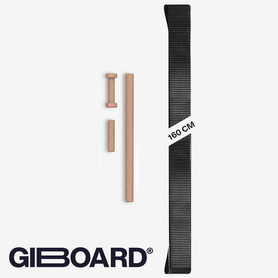 Slackline Gibbon Giboard Pure Black 160 cm Larghezza 5 cm
