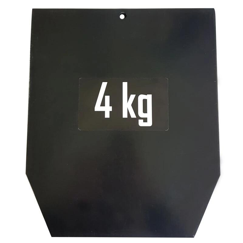 Pesi 2x4 kg Sveltus Pro acciaio nero per giubbotto zavorrato 2/2