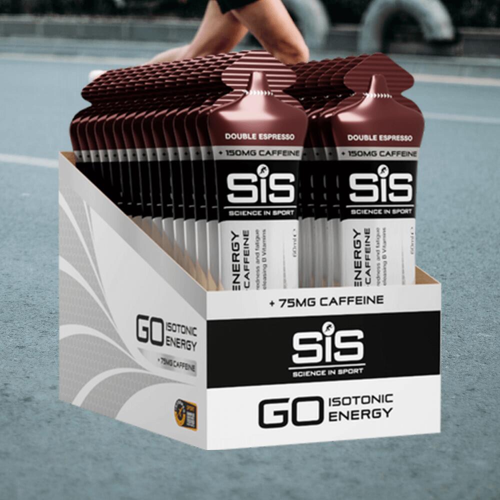 SIS GO Energy + Caffeine Gels (30x60ml) Double Espresso - Énergie et endurance 2/3