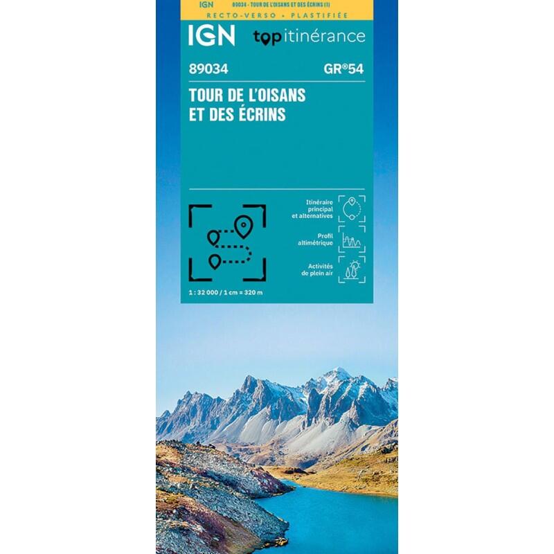 Ign - Tour De L Oisans Et Des Ecrins Gr54 Recto Verso Plastifiee - Carte - Taille Unique - Decathlon