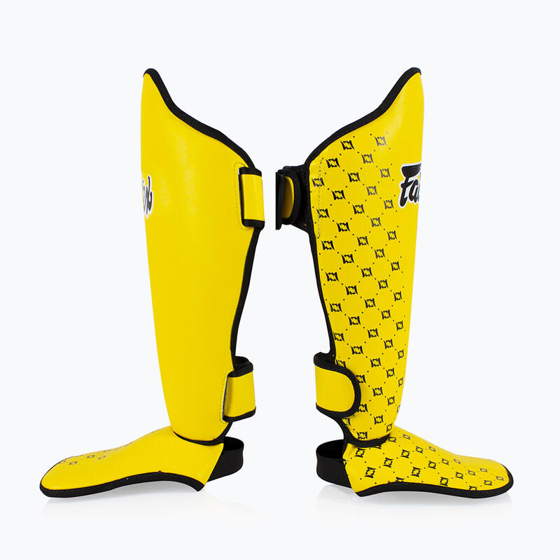 Protège-tibias de compétition Fairtex - Jaune