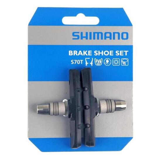 Shimano Bremsschuhe S70T Bremsbeläge für V-Brake Aluminium Felgen